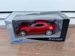 Schaalmodel Alfa Romeo 8C Competizione 1:24 Welly, Hobby en Vrije tijd, Modelauto's | 1:24, Ophalen of Verzenden, Zo goed als nieuw