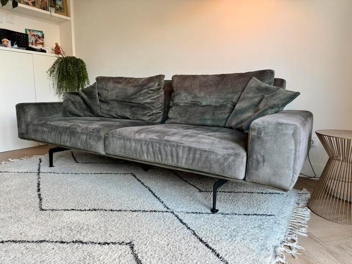 Passe-Partout Zico 2,5 zits design bank velvet, Huis en Inrichting, Banken | Bankstellen, Zo goed als nieuw, Driepersoons, 200 tot 250 cm