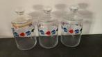 Drie glazen voorraad potten boerenbont, Huis en Inrichting, Ophalen, Gebruikt, Overige typen, Glas