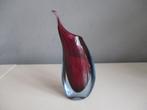 Sommerso vaas in een organische vorm Murano Flavio Poli, Antiek en Kunst, Ophalen of Verzenden