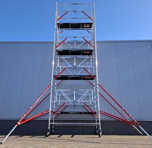 Altrex RS42 / RS52 brede rolsteiger (nieuw), Doe-het-zelf en Verbouw, Steigers, Nieuw, Rolsteiger of Kamersteiger, 5 meter of hoger