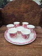 Boerenhoeve rood. Eierset, Antiek en Kunst, Antiek | Servies los, Ophalen of Verzenden