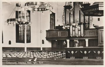 OLDEMARKT Ned. Herv. Kerk Interieur 1958 beschikbaar voor biedingen