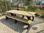 Tuinset met 2 banken 6 pers - 250x95 cm | BEZORGING HEEL NL, Tuin en Terras, Tuinsets en Loungesets, Nieuw, Ophalen of Verzenden