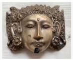 Korting Indonesisch masker vorm Boeddha Shiva hoofd metaal, Antiek en Kunst, Ophalen of Verzenden