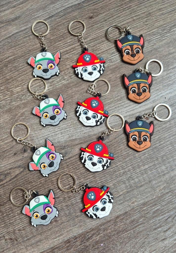 11 Paw Patrol sleutelhangers, Sieraden, Tassen en Uiterlijk, Piercings, Nieuw, Staal, Ophalen of Verzenden