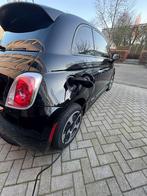 Nette Fiat 500E dak kan open 24Kwh / LAAG KM, Auto's, Automaat, 4 stoelen, Zwart, Leder