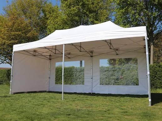 Grizzly Partytent Easy-Up 3x6m - Verhuur Kwaliteit incl. BTW, Tuin en Terras, Partytenten, Zo goed als nieuw, Partytent, 2 meter of meer