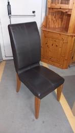 Set van 5 moderne eetkamerstoelen, hoge rug, Huis en Inrichting, Stoelen, Ophalen, Gebruikt, Zwart, Hout