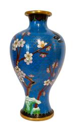 Vaas in cloisonne., Ophalen of Verzenden