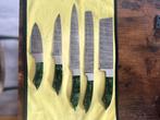 Handgemaakte Damascus Koksmessen Set, Ophalen of Verzenden, Nieuw, Overige materialen, Bestekset