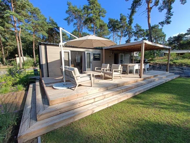 Te huur 4 pers chalet - 5* Camping Krieghuusbelten Raalte, Caravans en Kamperen, Verhuur