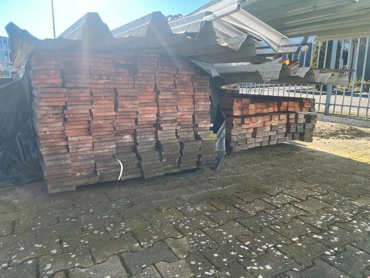 Vlonderplanken & Regel Hout - Diverse Lengtes, Doe-het-zelf en Verbouw, Hout en Planken, Gebruikt, Plank, Vuren, 300 cm of meer