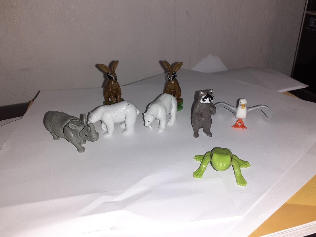 Dierfiguren uit verrassing ei, Ophalen of Verzenden, Gebruikt, Hardplasticfiguren