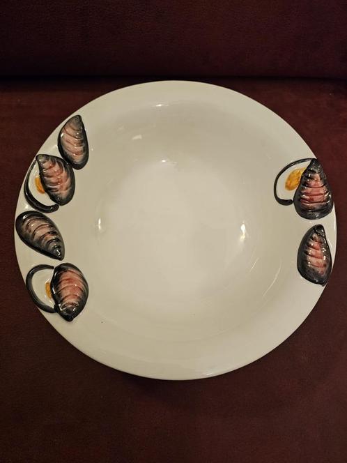 # Vintage Mossel Schaal erg leuk. Merk Beffe. Made in Italië, Huis en Inrichting, Keuken | Servies, Zo goed als nieuw, Schaal of Schalen