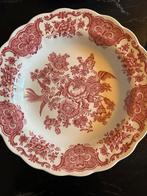 Staffordshire Ridgway roze/rood diepe borden 24 cm 10 stuks, Ophalen