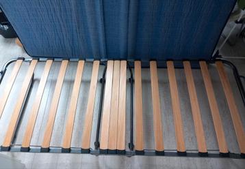 Logeerbed inklapbaar 1 persoon verrijdbaar lattenbodem beschikbaar voor biedingen