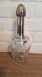 antiek kristal baccarat zilveren fles, Ophalen of Verzenden