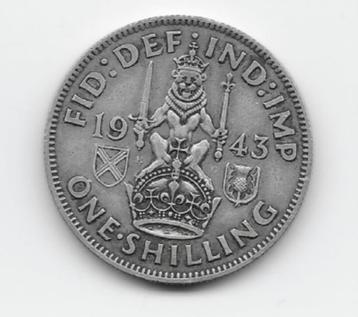 Verenigd Koninkrijk 1 shilling 1943 KM# 854