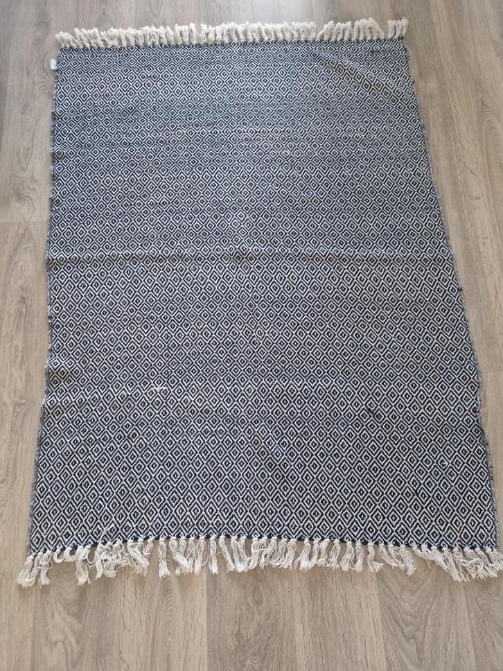 Interieurplaid donkerblauw  150 x 110 te koop, Huis en Inrichting, Woonaccessoires | Plaids en Woondekens, Gebruikt, Verzenden