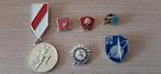 USSR Rusland Badges met verschillende onderwerpen-6 stuks., Ophalen of Verzenden, Overige soorten, Overige gebieden, Embleem of Badge
