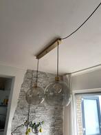 Moderne Hanglamp met Glazen Bollen, Ophalen, Zo goed als nieuw, Glas, 50 tot 75 cm