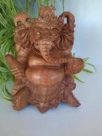 Ganesha-beeld van massief hout, Ophalen of Verzenden, Zo goed als nieuw