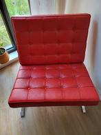 Barcelona Chair Rood, Huis en Inrichting, Ophalen, Overige materialen, Zo goed als nieuw, Modernisme