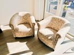 Set van 2 fauteuils, kamerstoelen, Ophalen, Klassiek, 75 tot 100 cm, Zo goed als nieuw