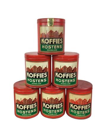 Oude Koffies Hostens Koffieblikken Roeselaere - België beschikbaar voor biedingen