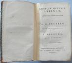 lexicon manuale latinum, etymologico ordine dispositum, 1826, Ophalen of Verzenden