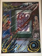 Painting, Antiek en Kunst, Kunst | Schilderijen | Abstract, Ophalen of Verzenden
