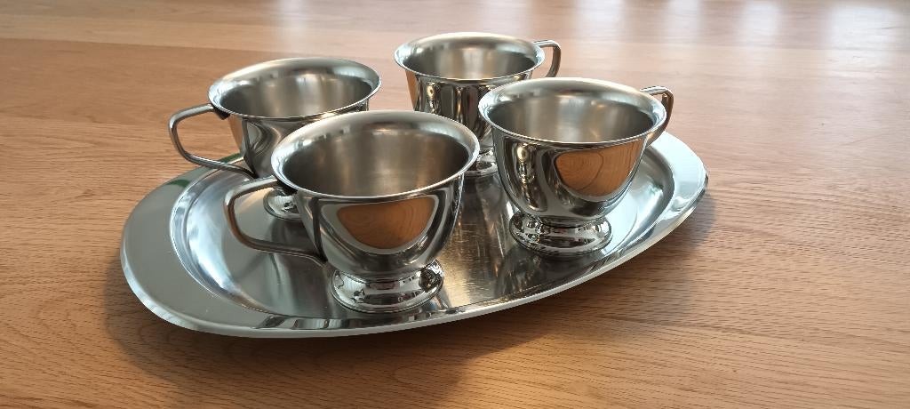 Alessi RVS kommen en dienblad, Overige materialen, Gebruikt, Ophalen of Verzenden, Kom(men)