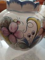 Mooie handgeschilderde vaas, Huis en Inrichting, Woonaccessoires | Vazen, Gebruikt, Overige kleuren, Aardewerk of Porselein, Ophalen of Verzenden