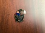 Broche olifant Cloisonnee, Overige materialen, Bruin, Minder dan 4 cm, Ophalen of Verzenden