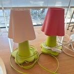 Ikea vintage bloem kinder lamp groen roze, Ophalen, Zo goed als nieuw, Minder dan 50 cm