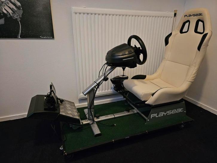 Playseat met Thrustmaster T300RS en TH8A shifter., Spelcomputers en Games, Spelcomputers | Sony PlayStation Consoles | Accessoires