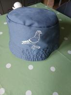 Blauwe Bucket Hat met postduif, Hoed, Unknown, Gedragen, One size fits all
