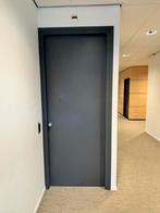 Grijze brandwerende binnendeur met kozijn-Zo goed als nieuw, 215 cm of meer, Binnendeur, Zo goed als nieuw, Hout