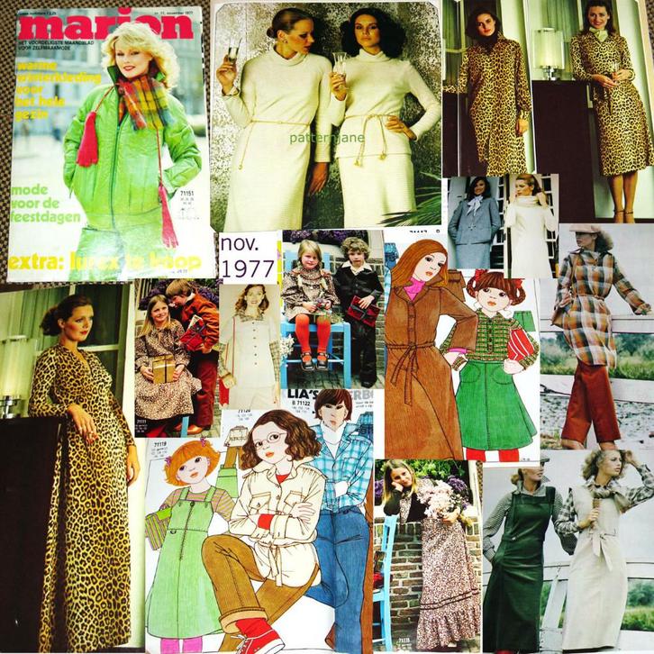 3 x MARION met vintage kledingpatronen  11/77 2/67 5/68, Hobby en Vrije tijd, Kledingpatronen, Gebruikt, Overige typen, Vrouw
