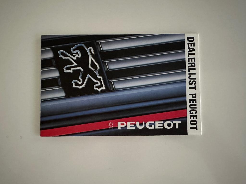 Oude Landkaart dealerlijst Peugeot Shell Michelin zeldzaam, Ophalen of Verzenden, Zo goed als nieuw, Peugeot