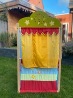 Poppenkast inclusief diverse handpoppen, Kinderen en Baby's, Speelgoed | Poppen, Ophalen, Gebruikt