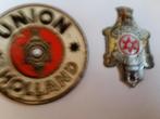 Vintage Fietsplaatjes Union Holland - Balhoofdplaatjes, Ophalen of Verzenden, Gebruikt, Overige typen