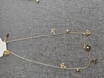 Gouden ketting kleur met vlinders en bloemen, Overige materialen, Verstelbaar, Nieuw, Ophalen of Verzenden