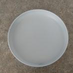 Wit dienblad metaal, Ophalen of Verzenden, Zo goed als nieuw, Rond, Metaal