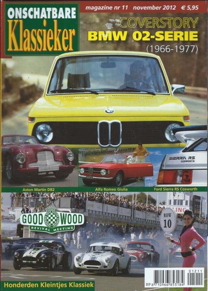 OK 11 2012 : BMW 02-serie - Alfa Romeo Giulia - Pininfarina, Boeken, Auto's | Folders en Tijdschriften, Gelezen, Algemeen, Ophalen of Verzenden