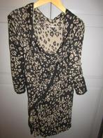 G299 ANNA SCOTT XL vest zwart beige animal print, Verzenden, Zwart, Maat 46/48 (XL) of groter, Anna Scott