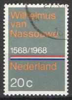 Nederland NVPH nr 908 gestempeld Het Wilhelmus 1968, Verzenden, Na 1940, Gestempeld