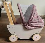 Howa - Houten Poppenwagen "Rainbow" met opvouwbare kap, Kinderen en Baby's, Speelgoed | Houten speelgoed, Ophalen, Zo goed als nieuw