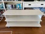 Ikea tv-meubel Benno wit op wieltjes in zeer goede staat, Minder dan 100 cm, 25 tot 50 cm, 100 tot 150 cm, Gebruikt
